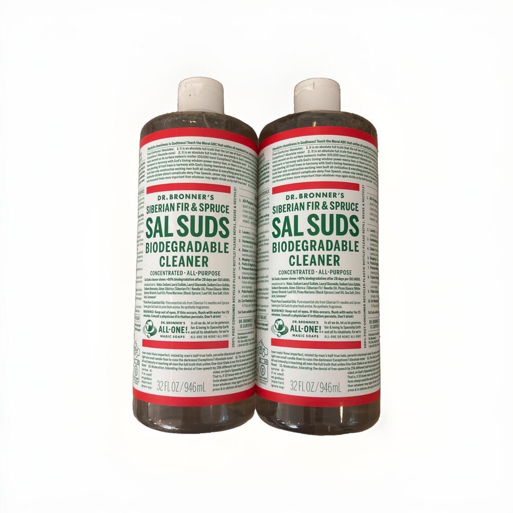 Dr. Bronner's Sal Suds 32oz (2-Pack) Siberian Fir & Spruce Cleaner